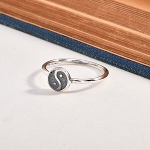 Sterling Ying & Yang Ring